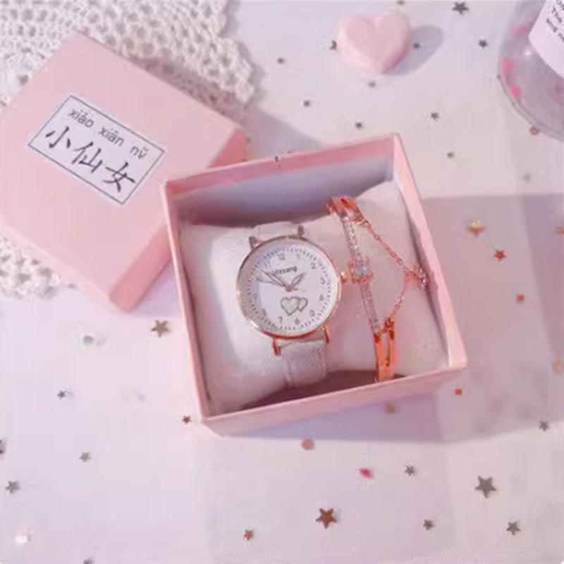 Simple Temperament Luminous Children's Electronic Watch $27.45 Dana Fashion Color: 1284 gray belt Women's Accessories Product information: Shape: Circular Popular elements: Reproduction Movement type: electronic movement Strap Material: Genuine Leather Di