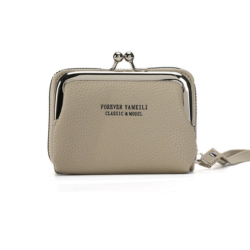 Simple Wallet Women's Short Thin Small Student Wallet $18.94 Dana Fashion Color: Gray Women's Bags Product information: Pattern: solid color Lining texture: pu Applicable scenarios: Daily matching Color: black, pink, green, red, yellow, blue, gray, aprico