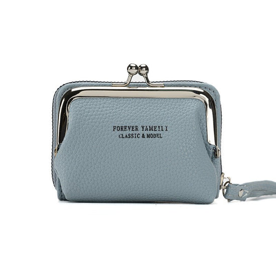 Simple Wallet Women's Short Thin Small Student Wallet $18.94 Dana Fashion Color: Blue Women's Bags Product information: Pattern: solid color Lining texture: pu Applicable scenarios: Daily matching Color: black, pink, green, red, yellow, blue, gray, aprico
