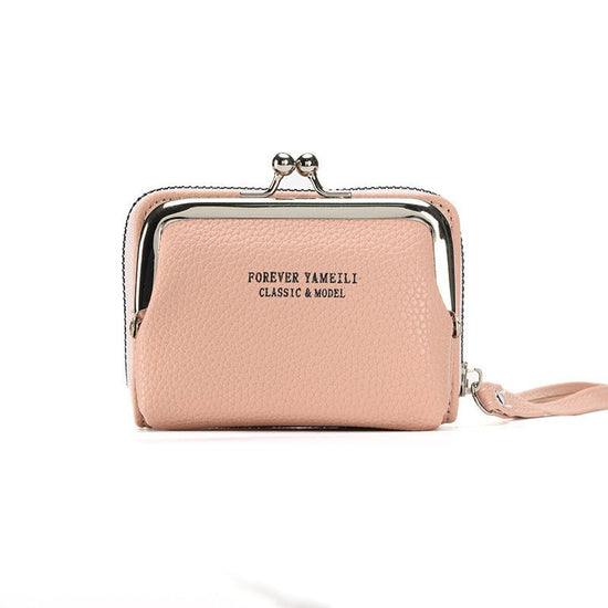 Simple Wallet Women's Short Thin Small Student Wallet $18.94 Dana Fashion Color: Pink Women's Bags Product information: Pattern: solid color Lining texture: pu Applicable scenarios: Daily matching Color: black, pink, green, red, yellow, blue, gray, aprico