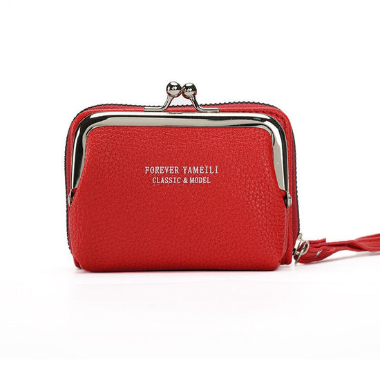 Simple Wallet Women's Short Thin Small Student Wallet $18.94 Dana Fashion Color: Red Women's Bags Product information: Pattern: solid color Lining texture: pu Applicable scenarios: Daily matching Color: black, pink, green, red, yellow, blue, gray, apricot