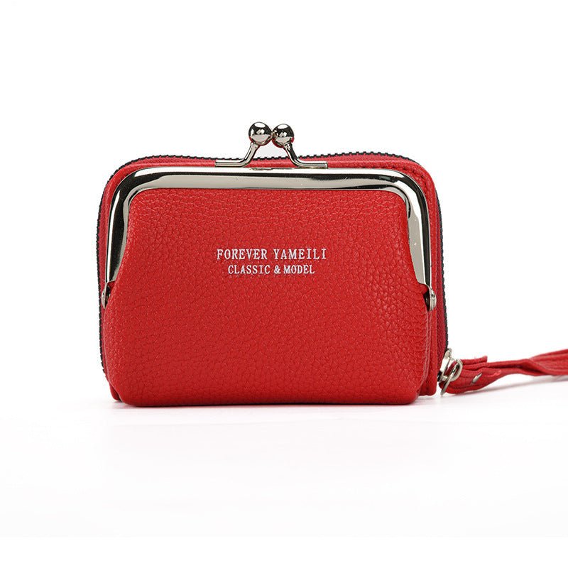 Simple Wallet Women's Short Thin Small Student Wallet $18.94 Dana Fashion Color: Red Women's Bags Product information: Pattern: solid color Lining texture: pu Applicable scenarios: Daily matching Color: black, pink, green, red, yellow, blue, gray, apricot