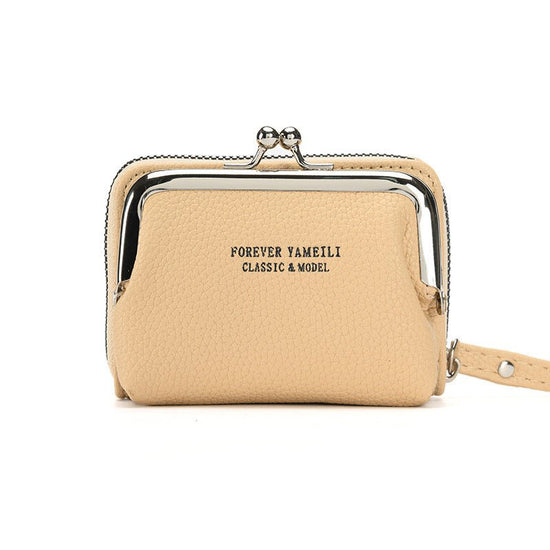 Simple Wallet Women's Short Thin Small Student Wallet $18.94 Dana Fashion Color: Apricot Women's Bags Product information: Pattern: solid color Lining texture: pu Applicable scenarios: Daily matching Color: black, pink, green, red, yellow, blue, gray, apr
