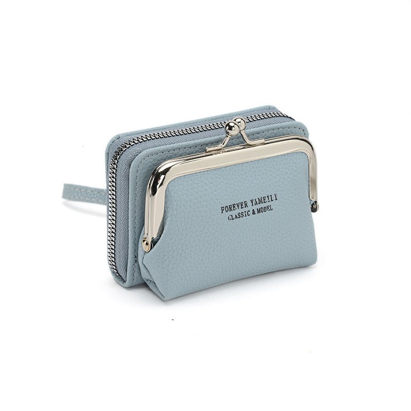 Simple Wallet Women's Short Thin Small Student Wallet $18.94 Dana Fashion Color: Apricot Women's Bags Product information: Pattern: solid color Lining texture: pu Applicable scenarios: Daily matching Color: black, pink, green, red, yellow, blue, gray, apr