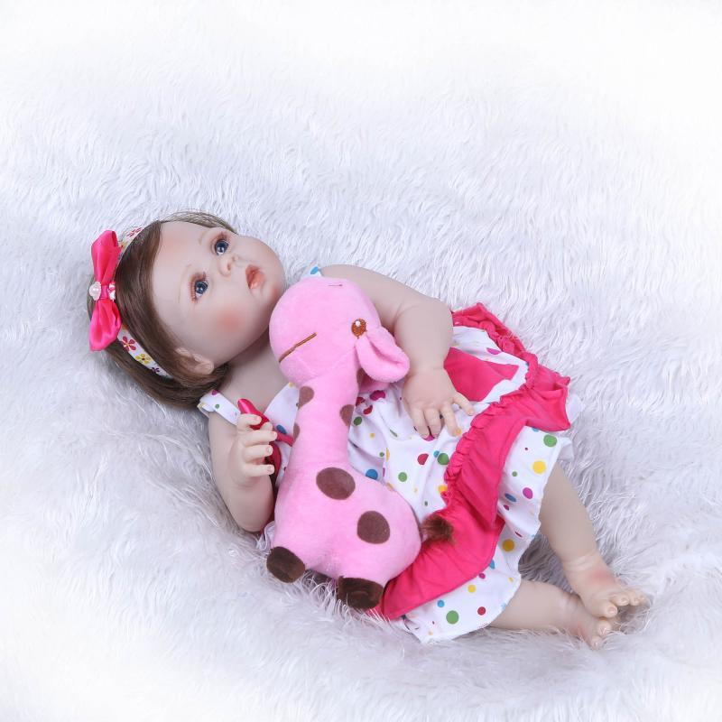 Simulation Baby Toys Cute Female Baby $176.15 Dana Fashion style: Blue eyes Toys & Hobbies Product information: Material: Plastic, Silicone Height: 56 cm brown eyes, 56 cm blue eyes, 56 cm green eyes Color: pink Features: Soft hand Packing list: Simulatio