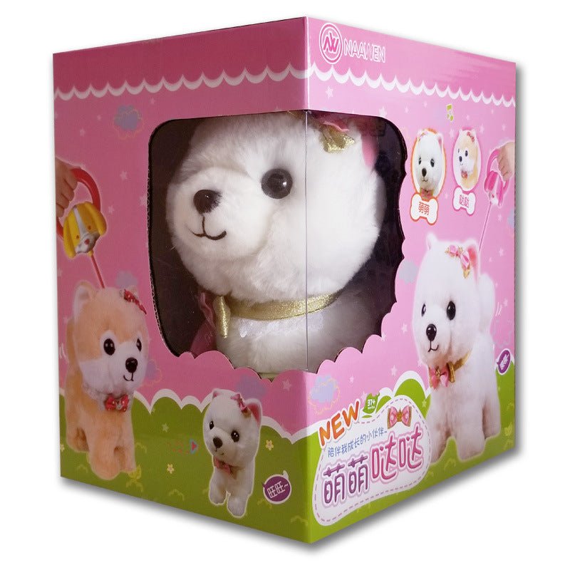 Simulation dog plush electric puppy $105.39 Dana Fashion Color: White Toys & Hobbies Features: Intelligent voice control Toy material: plush Remote control method: voice control