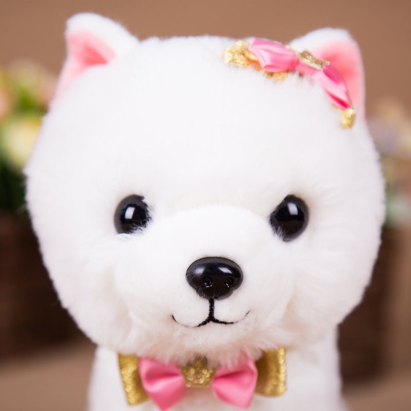 Simulation dog plush electric puppy $105.39 Dana Fashion Color: White Toys & Hobbies Features: Intelligent voice control Toy material: plush Remote control method: voice control