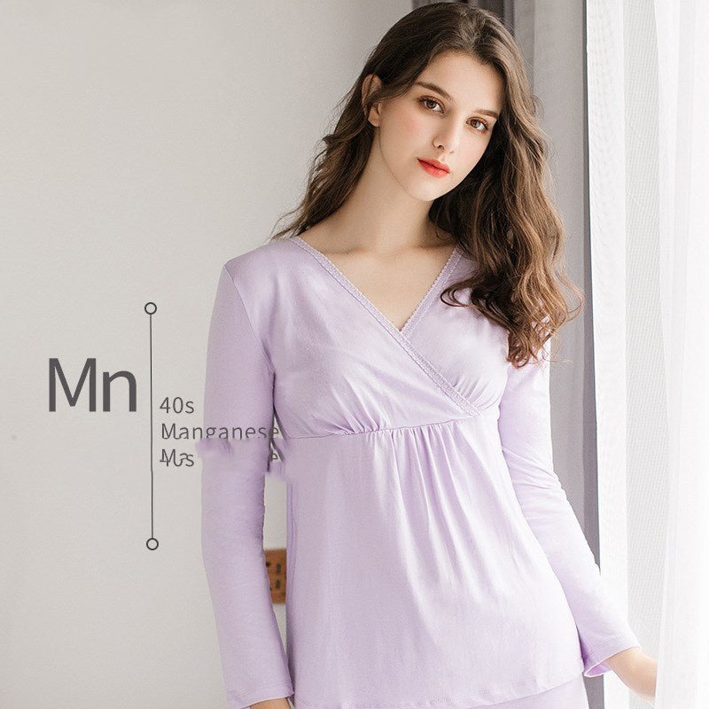 Single piece of autumn clothing for pregnant women $21.99 Dana Fashion Color: Purple Size: L Baby & Mother Fabric name: Modal Main fabric composition: Modal Main fabric ingredient content: 48 (%) 1. Asian sizes are 1 to 2 sizes smaller than European and A
