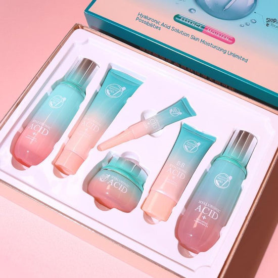 Skin Care Product Set Hyaluronic Acid Moisturizing Facial Care $17.47 Dana Fashion Product Specification: Bb Cream Beauty Tools Product information: Applicable people: Ladies Specification: Standard specifications Applicable skin type: Universal Net conte