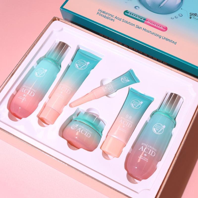 Skin Care Product Set Hyaluronic Acid Moisturizing Facial Care $17.47 Dana Fashion Product Specification: Bb Cream Beauty Tools Product information: Applicable people: Ladies Specification: Standard specifications Applicable skin type: Universal Net conte