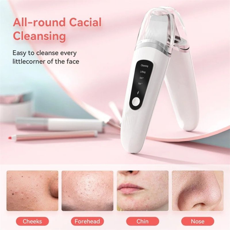 Skin Scrubber Face Spatula Facial Skin Exfoliator Scraper And Blackhead Remover Pore Cleaner With Face Lifting Deep Cleansing Face Lifting Machine For Blackhead Extractor $32.00 Dana Fashion Color: White Beauty Tools Key Features: Ultrasonic Deep Cleansin