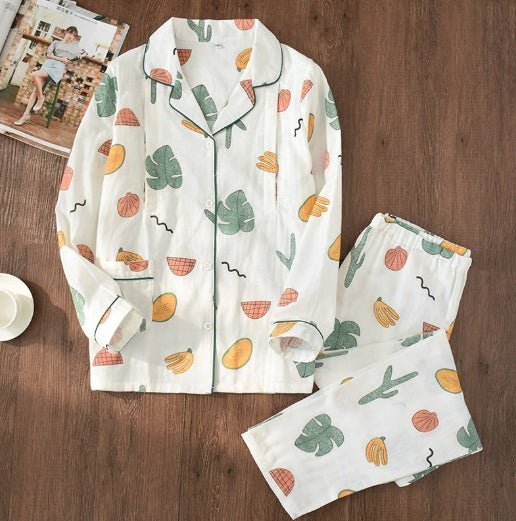Sleepwear Cotton 100% Thin Maternity Wear $34.22 Dana Fashion Style: White fruit Size: L Baby & Mother Item specifics Style: Traditional Type: Pajama Sets Material: Polyester Pattern Type: Solid Dresses length: Ankle-Length Sleeve Length: Full Collar: Tur