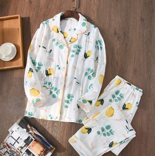 Sleepwear Cotton 100% Thin Maternity Wear $34.22 Dana Fashion Style: White fruit Size: L Baby & Mother Item specifics Style: Traditional Type: Pajama Sets Material: Polyester Pattern Type: Solid Dresses length: Ankle-Length Sleeve Length: Full Collar: Tur