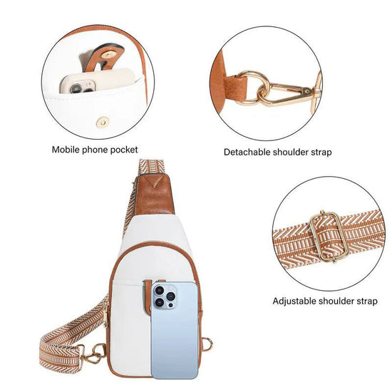 Sling Bag For Women Crossbody Fanny Packs For Women Leather Sling Chest Bag With Adjustable Strap Beige Brown $29.00 Dana Fashion Color: Beige Brown Women's Bags High Quality Material - Telena sling bag for women is made of soft, non-toxic and odorless fa