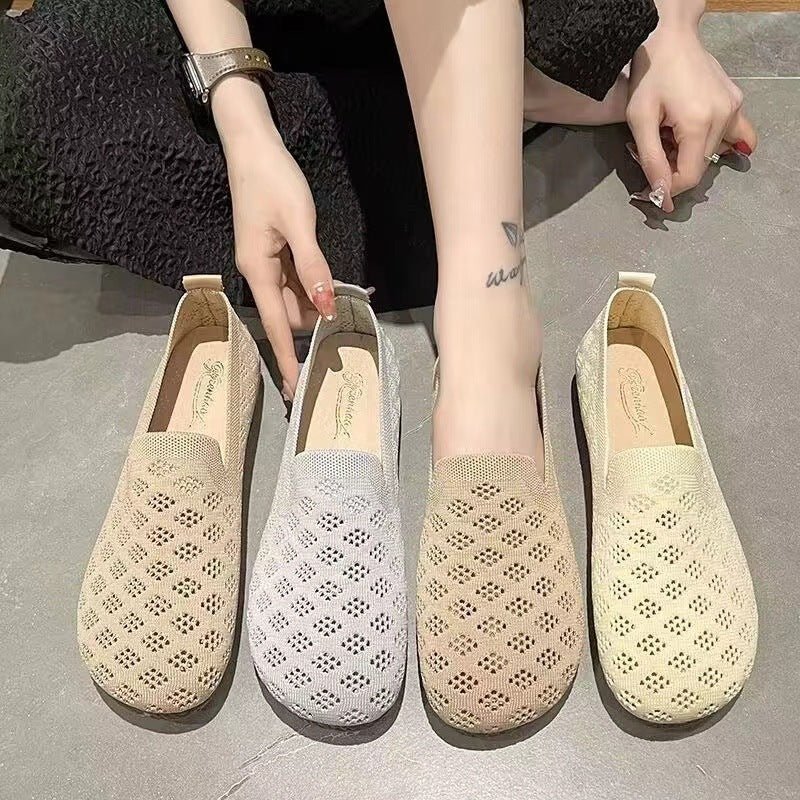 Slip - on Fly - kit Mesh Breathable Casual Women's ShoesDana FashionDana FashionSlip - on Fly - kit Mesh Breathable Casual Women's Shoes