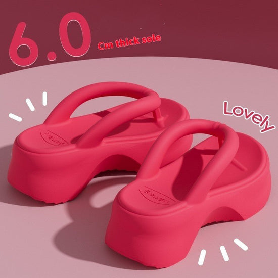 Slippers Non-slip Home EVA Platform $34.50 Dana Fashion Color: Rose red Size: 36to37 Women's shoes Product information: Color: white, brown, black, Rose Red Size: 36-37,38-39,40-41 Sole craft: injection moulded shoes Style: flip flops Thickness: Single Sh