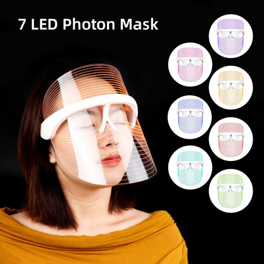 Small Bulb Color Light Mask Beauty Equipment Facial Mask Machine Skin Care $48.00 Dana Fashion Color: 7colors Beauty Tools Overview: The LED emits red and blue light of a specific wavelength, penetrates the skin surface, reaches the subcutaneous fat layer