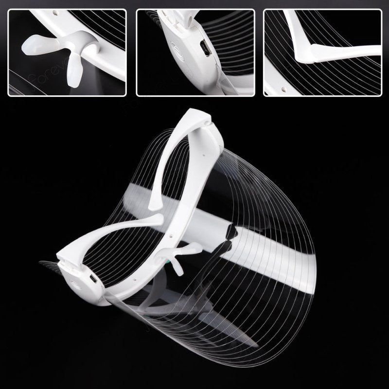 Small Bulb Color Light Mask Beauty Equipment Facial Mask Machine Skin Care $48.00 Dana Fashion Color: 7colors Beauty Tools Overview: The LED emits red and blue light of a specific wavelength, penetrates the skin surface, reaches the subcutaneous fat layer