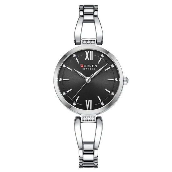 Small Dial Waterproof Simple Women's Quartz Wrist Watch $39.00 Dana Fashion Color: Silver Streak Black Noodles Women's Accessories Product information: Color: gold watchband gold shell green surface, gold watchband gold shell gold surface, gold watchband