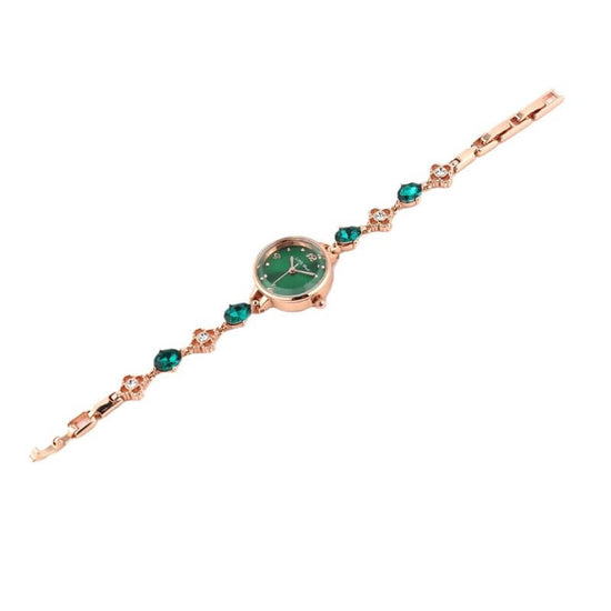 Small Green Watch Simple Elegant Women's Bracelet Watch Gift Watch Jade Watch $24.88 Dana Fashion Color: Blue Women's Accessories Product information: Color: red, blue, green Applicable people: general Style: Casual Strap material: Alloy Watchcase materia