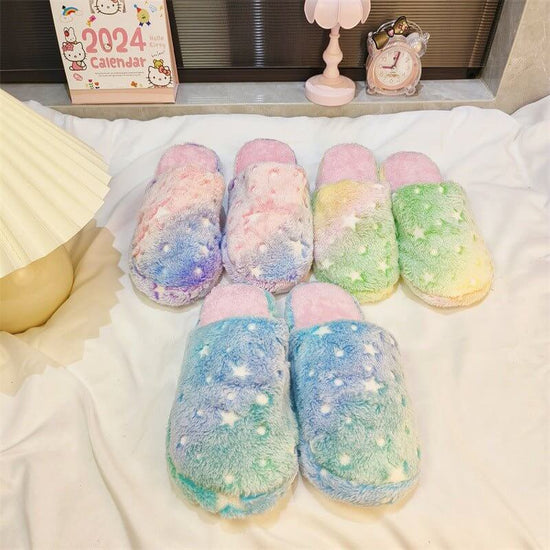 Soft Bottom Indoor Outdoor Slippers Warm Shoes Women $34.50 Dana Fashion Color: Blue Size: 36 To 37 Women's shoes Product information: Pattern: solid color Lining material: artificial velboa Color: purple, green, blue Whether to use USB: no Size: 36-37,38