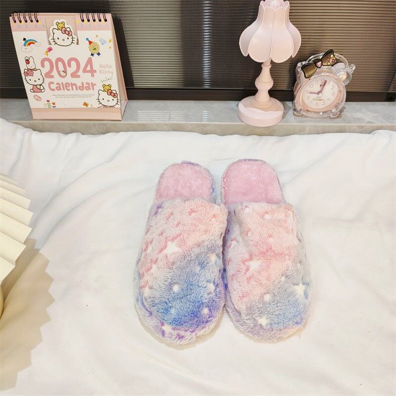 Soft Bottom Indoor Outdoor Slippers Warm Shoes Women $34.50 Dana Fashion Color: Purple Size: 36 To 37 Women's shoes Product information: Pattern: solid color Lining material: artificial velboa Color: purple, green, blue Whether to use USB: no Size: 36-37,