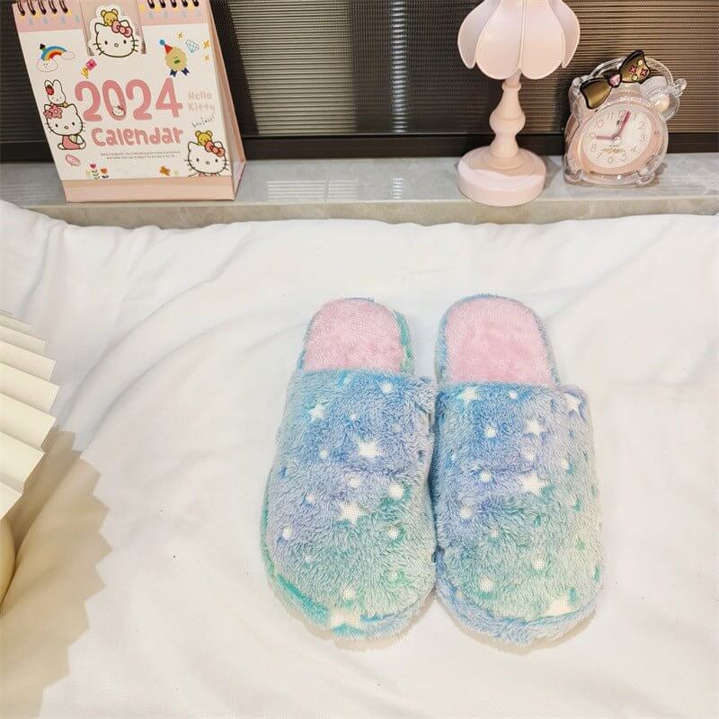 Soft Bottom Indoor Outdoor Slippers Warm Shoes Women $34.50 Dana Fashion Color: Blue Size: 36 To 37 Women's shoes Product information: Pattern: solid color Lining material: artificial velboa Color: purple, green, blue Whether to use USB: no Size: 36-37,38