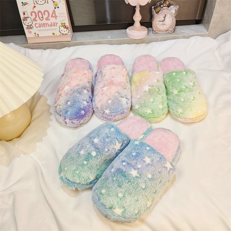 Soft Bottom Indoor Outdoor Slippers Warm Shoes Women $34.50 Dana Fashion Color: Blue Size: 36 To 37 Women's shoes Product information: Pattern: solid color Lining material: artificial velboa Color: purple, green, blue Whether to use USB: no Size: 36-37,38