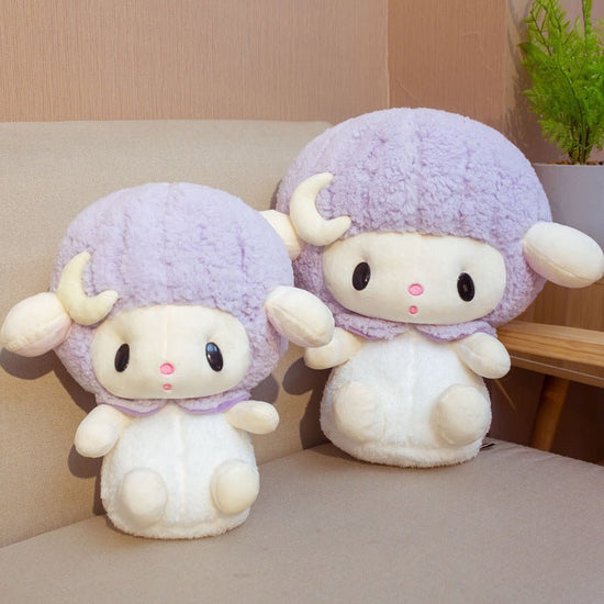 Soft Cute Lamb Doll Toy Sheep Doll $26.05 Dana Fashion Color: Purple Size: 30cm Toys & Hobbies Product Information: Is the modeling cartoon or animation: No Animal classification: Sheep Packing method: Net bag Filling material: PP cotton Plush classificat