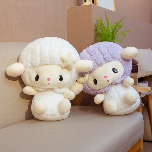 Soft Cute Lamb Doll Toy Sheep Doll $26.05 Dana Fashion Color: Purple Size: 30cm Toys & Hobbies Product Information: Is the modeling cartoon or animation: No Animal classification: Sheep Packing method: Net bag Filling material: PP cotton Plush classificat