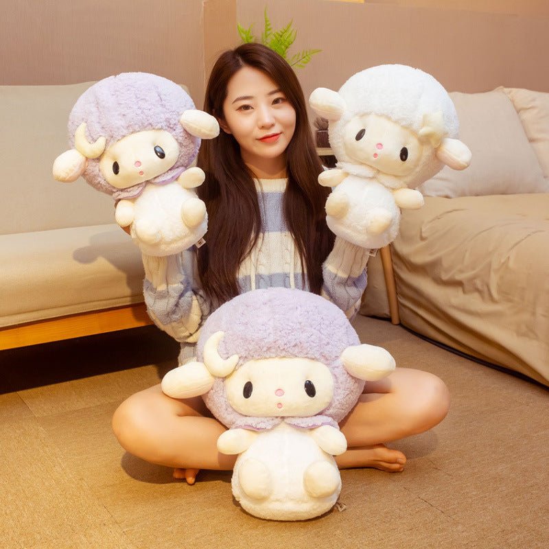 Soft Cute Lamb Doll Toy Sheep Doll $26.05 Dana Fashion Color: Purple Size: 30cm Toys & Hobbies Product Information: Is the modeling cartoon or animation: No Animal classification: Sheep Packing method: Net bag Filling material: PP cotton Plush classificat