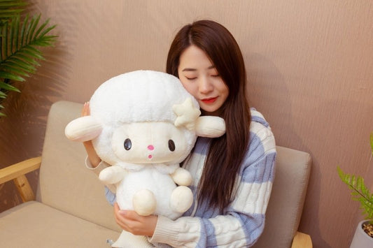 Soft Cute Lamb Doll Toy Sheep Doll $26.05 Dana Fashion Color: Purple Size: 30cm Toys & Hobbies Product Information: Is the modeling cartoon or animation: No Animal classification: Sheep Packing method: Net bag Filling material: PP cotton Plush classificat