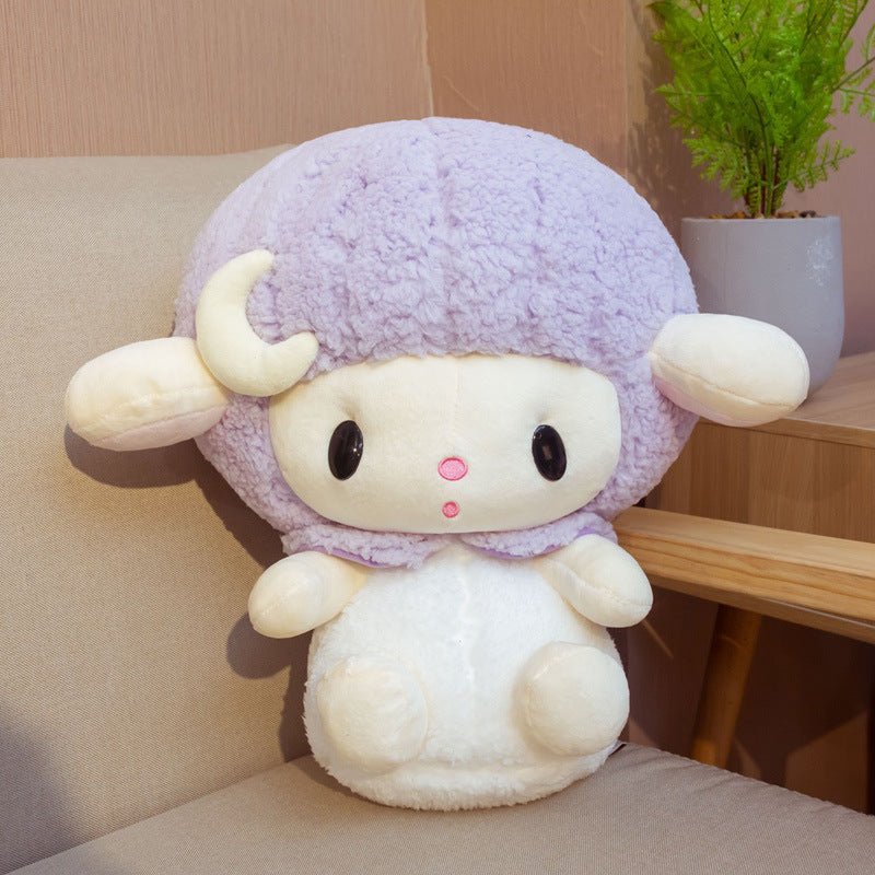 Soft Cute Lamb Doll Toy Sheep Doll $26.05 Dana Fashion Color: Purple Size: 30cm Toys & Hobbies Product Information: Is the modeling cartoon or animation: No Animal classification: Sheep Packing method: Net bag Filling material: PP cotton Plush classificat