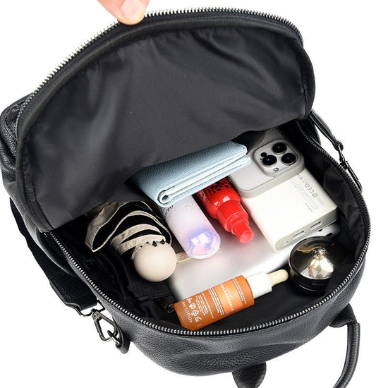 Soft Leather Fashion Trend Multipurpose All-matching Large-capacity Backpack $79.99 Dana Fashion Color: Black Women's Bags Product information: Lining texture: Polyester Applicable scenarios: Daily matching Color: black, yellow Brown Outer bag type: Sandw