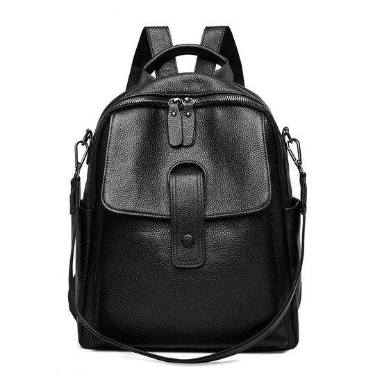 Soft Leather Fashion Trend Multipurpose All-matching Large-capacity Backpack $79.99 Dana Fashion Color: Black Women's Bags Product information: Lining texture: Polyester Applicable scenarios: Daily matching Color: black, yellow Brown Outer bag type: Sandw