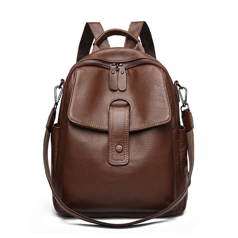 Soft Leather Fashion Trend Multipurpose All-matching Large-capacity Backpack $79.99 Dana Fashion Color: Yellow Brown Women's Bags Product information: Lining texture: Polyester Applicable scenarios: Daily matching Color: black, yellow Brown Outer bag type