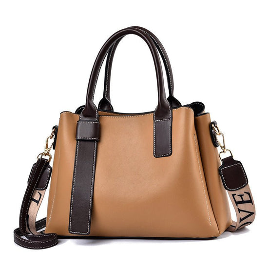 Soft Leather Large Capacity Women's Handbag Fashion Trendy One-shoulder Crossbody Bag $58.50 Dana Fashion Color: Ginger Yellow Women's Bags Product information: Lining texture: Polyester Color: wine red, green, blue, black, Ginger Material: PU Bag interna