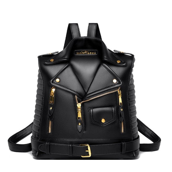 Soft Leather Textured Jacket Trendy Wild Clothes Backpack $106.65 Dana Fashion Color: Black Women's Bags Product information: Applicable scenarios: Daily matching Color: black, pink, light brown, Silver Outer bag type: Three-dimensional pocket Hardness: m