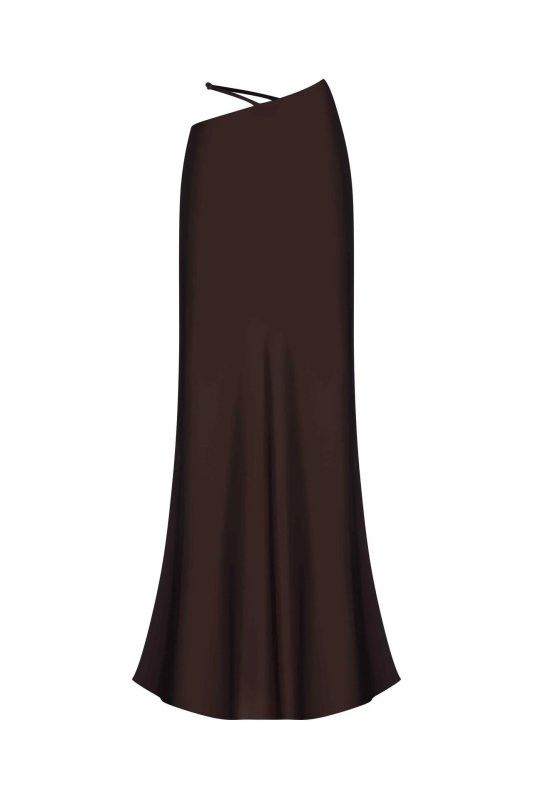 Solid Color Hollow-out Bodycon Maxi Skirt $45.50 Dana Fashion Color: Brown Size: L Women's clothing Product information: Pattern: None Fabric name: Polyester Skirt type: hip skirt Color: white, black, brown, red Elasticity: Micro elasticity Main fabric co