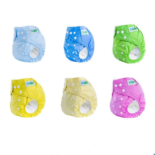 Solid color leak-proof baby diaper pants $12.47 Dana Fashion Color: 10A Baby & Mother Material: Brushed cloth lining Applicable people: unlimited Applicable age: 0-12 months Suitable weight: 3-15kg Opening: single opening Lining: bamboo charcoal Craft: se