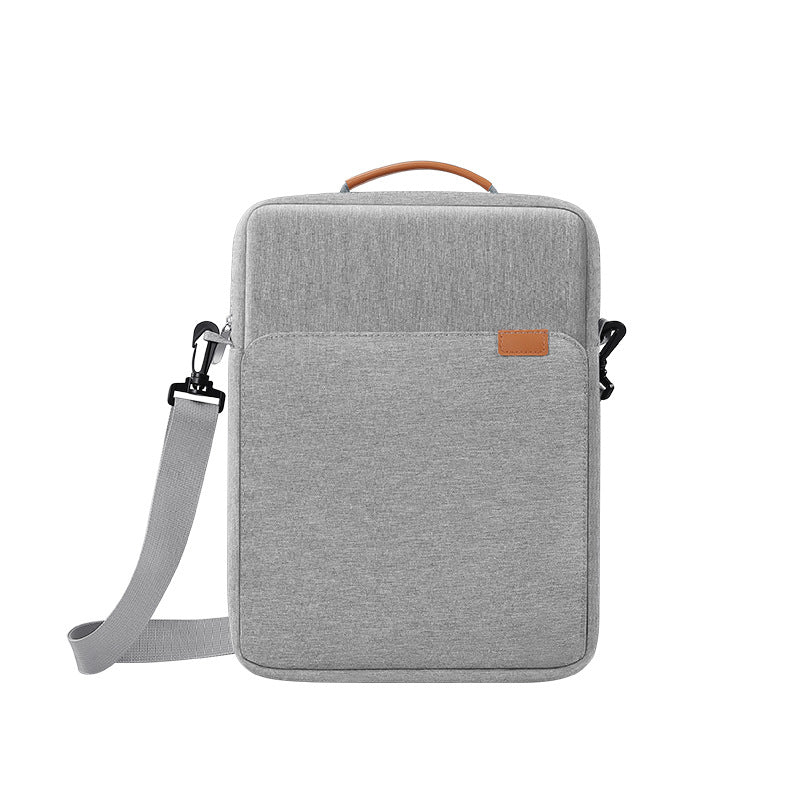 Solid Color Wear-resistant Lightweight Portable Shoulder Crossbody Tablet PC Bag $28.78 Dana Fashion Color: Gray Size: 11 Inches Women's Bags Product information: Pattern: solid color Lining texture: Cotton Color: gray, black Applicable gender: neutral/bo