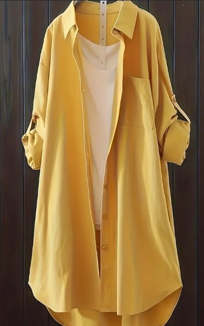 Solid Patched Pocket Simple Shirt, Versatile Long Sleeve Button Front Shirt, Women's ClothingDana FashionDana FashionSolid Patched Pocket Simple Shirt, Versatile Long Sleeve Button Front Shirt, Women's Clothing