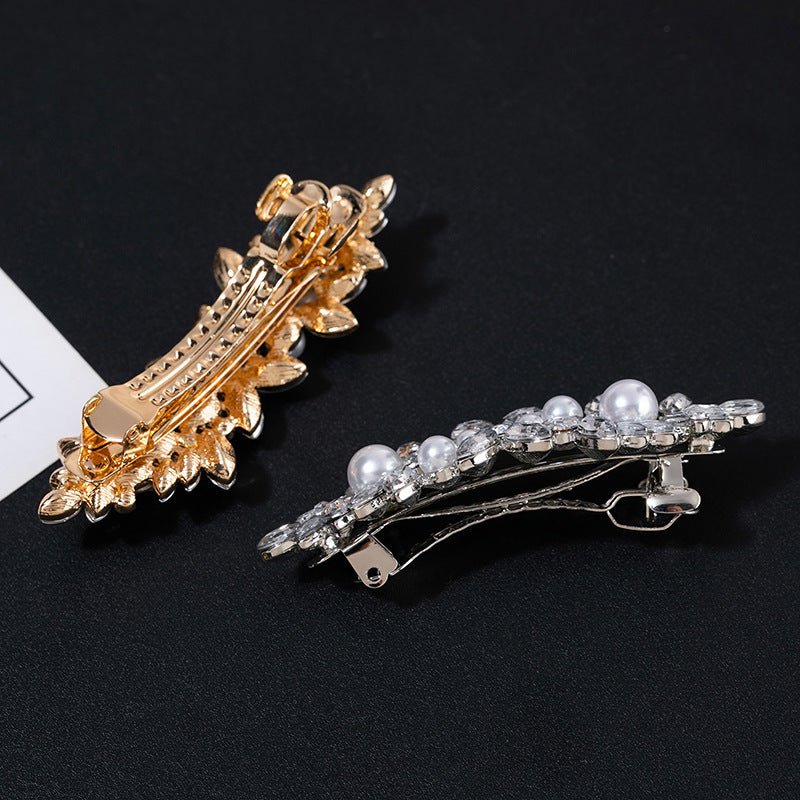 South Korea Rhinestone Bangs Side Clip $9.37 Dana Fashion Color: Color Silver Bottom Women's Accessories Product information: Treatment Process: Electroplating Color: silver, gold, rhinestone, gold, rhinestone, silver, color, Gold Bottom, green, gold bott