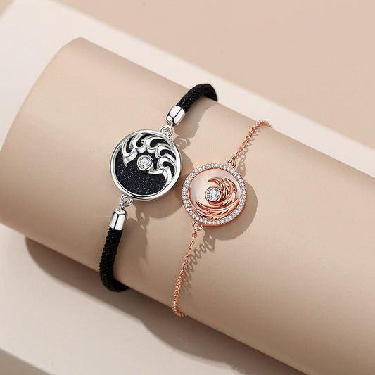 Special-interest Design Couple Bracelets $14.00 Dana Fashion Color: Men's Angel Devil Women's Accessories Product information: Color: QLSL059-men Angel Devil, QLSL059-women Angel Devil Material: Copper Modeling: cartoon characters Popular elements: Angel