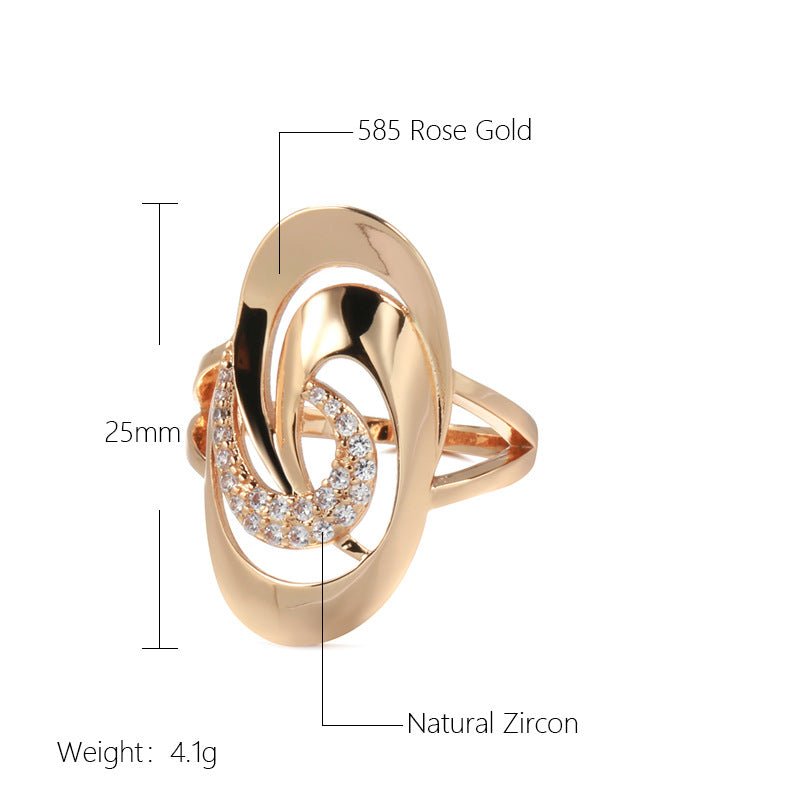 Special-interest Design Geometric Natural Zircon 585 Ring For Women $18.00 Dana Fashion Color: Z0823 Ring Size: No 10 Women's Accessories Product information: Type: Ring, ring Treatment Process: Electroplating Color: Z0823 Size: no.7, no.8, no.9, no.10, n