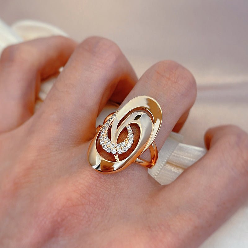 Special-interest Design Geometric Natural Zircon 585 Ring For Women $18.00 Dana Fashion Color: Z0823 Ring Size: No 10 Women's Accessories Product information: Type: Ring, ring Treatment Process: Electroplating Color: Z0823 Size: no.7, no.8, no.9, no.10, n