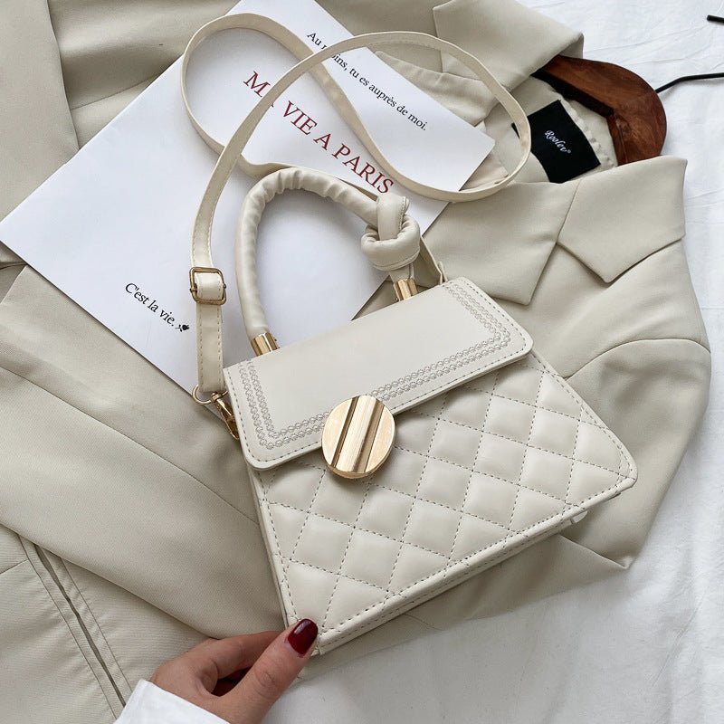 Special-interest Design Handbag Texture Crossbody $28.73 Dana Fashion Color: White Women's Bags Product information: Color: white, yellow, red, black Material: PU Popular elements: sewing thread Hardness: soft Package internal structure: mobile phone bag