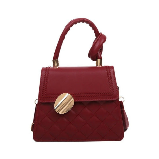 Special-interest Design Handbag Texture Crossbody $28.73 Dana Fashion Color: Black Women's Bags Product information: Color: white, yellow, red, black Material: PU Popular elements: sewing thread Hardness: soft Package internal structure: mobile phone bag