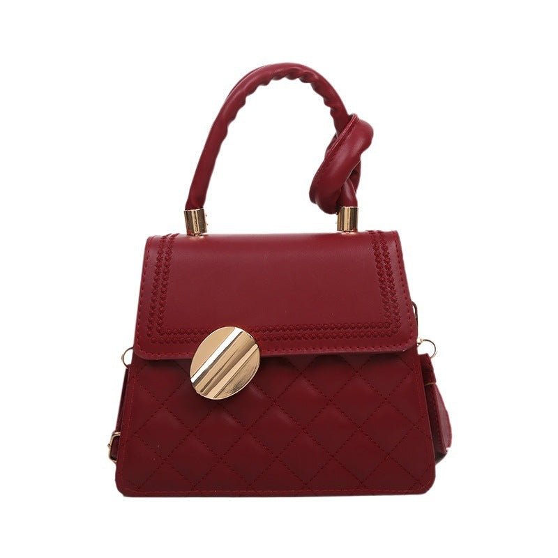 Special-interest Design Handbag Texture Crossbody $28.73 Dana Fashion Color: Black Women's Bags Product information: Color: white, yellow, red, black Material: PU Popular elements: sewing thread Hardness: soft Package internal structure: mobile phone bag