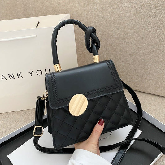 Special-interest Design Handbag Texture Crossbody $28.73 Dana Fashion Color: Black Women's Bags Product information: Color: white, yellow, red, black Material: PU Popular elements: sewing thread Hardness: soft Package internal structure: mobile phone bag